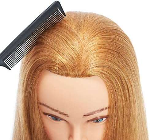 20-22" Mannequin Head with 100% Human Hair for Hairdresser - Image 4