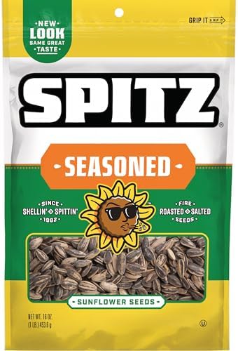 Spitz Sunflower Seeds Pack, Seasoned, 16 Oz Snack Bag by GetSnacksSipsDelivered