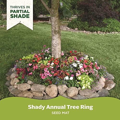 Seed Mat - Easy to Plant and Grow Garden Seeds - Creates Fragrant, Vibrant Flower Garden – Customizable Flower Beds- Shady Annual Tree Ring-Flower Mat - Image 2