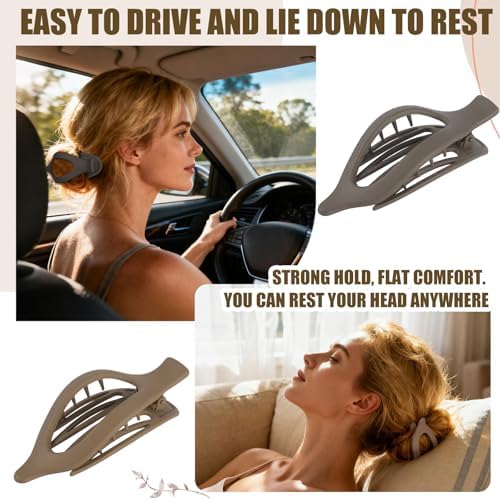 Flat Hair Clips for Women - 6 PCS French Flat Claw Clips Medium Hair Clips for Girls Large Hair Claw Clips for Thick or Thin Hair Strong Hold No Slip Hair Accessories for women (Regular) - Image 6