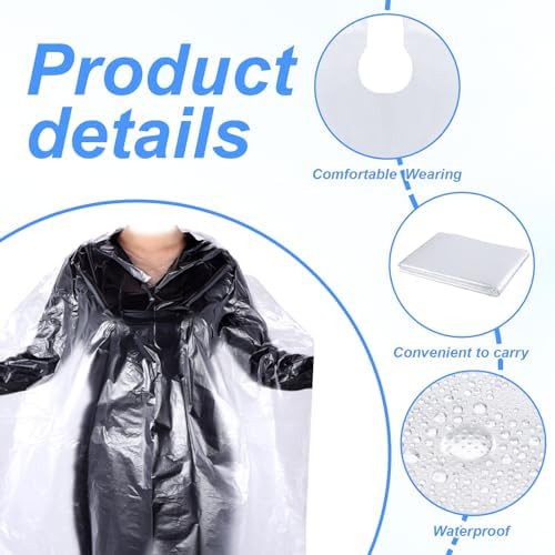 100 Pcs Disposable Barber Cape Waterproof Salon Cape Hair Cutting Hair Dye Capes for Hairstylist Disposable Aprons Adults - Image 3