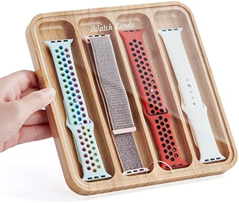 AFOOYO Wooden Watch Band Organizer - Compatible with All Apple Watch Bands by AFOOYO