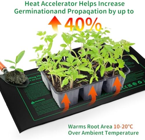 NAMOTEK Seedling Heat Mat, 10" x 20.75" Waterproof Plant Heating Mat, Warm Hydroponic Heating Pad for Indoor Home Gardening Seed Starter,Germination, Greenhouse - Image 5