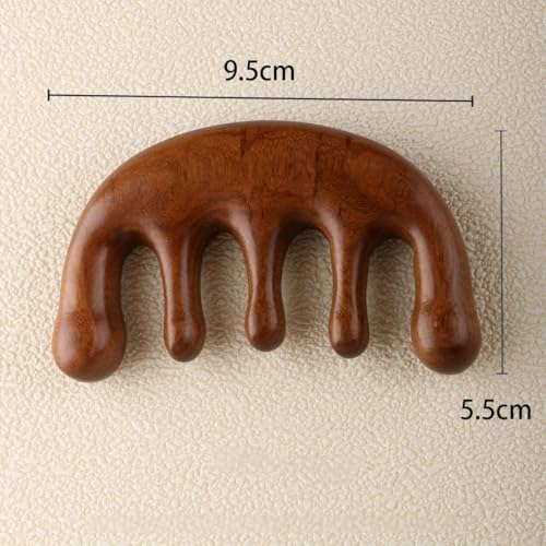 Wooden Scalp Massager & Hair Scrubber, Two-Piece Set - Image 3