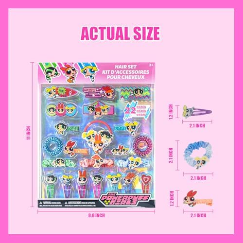 Powerpuff Girls Hair Accessories Set with Hair Clips & Bows - Image 4