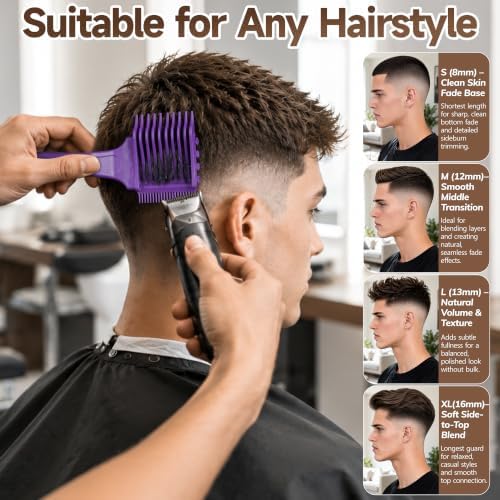 4-in-1 Detachable Fade Comb Set - Image 5