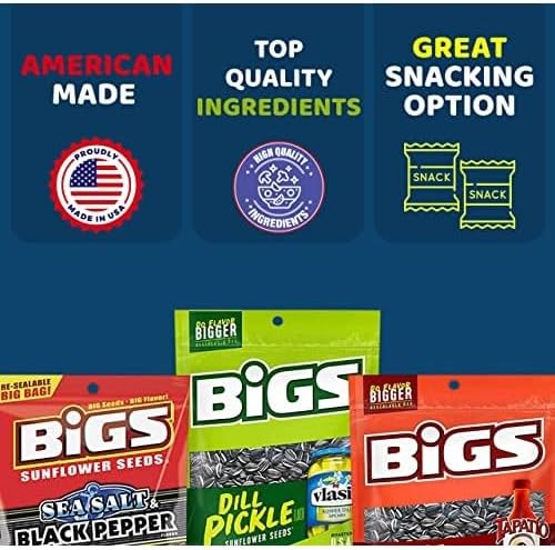 Big’s Sunflower Seeds Variety Snack Peak Gift Box – Buffalo Wing, Cheeseburger, Chile Limon, Dill Pickle, Ranch, Original, Cracked Pepper, Old Bay Seasoned, Sizzlin’ Bacon, Bar-B-Q, and Taco Supreme - Image 2
