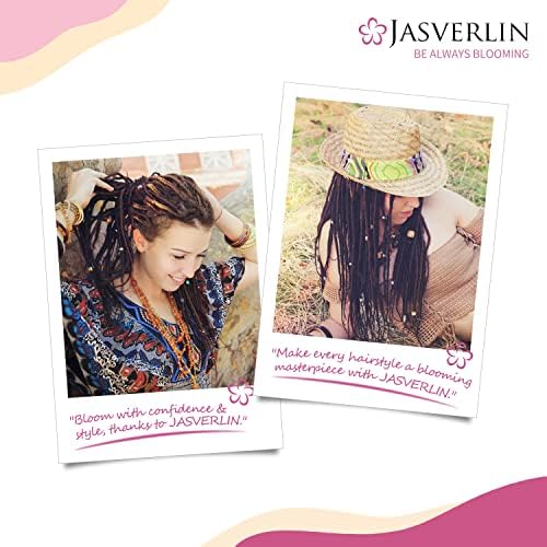 JASVERLIN Hair Beading Tool - Quick Beader for Braids & Ponytails, Kids Girls 7 Color Set of 15 Hair Beads Loading Maker - Image 5