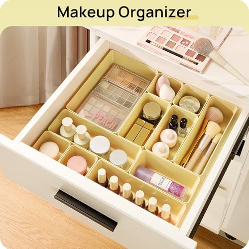 Vtopmart 25 Pack Plastic Drawer Organizers with Anti-slip Rubber Pads - Image 4