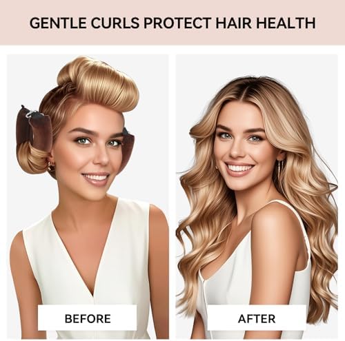 Heatless Curls Overnight Hair Care Set - Jumbo Velvet Hair Curlers - Image 4