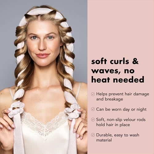 The Hair Edit Heatless Soft Ribbon Velour Curling Rod for Overnight Curls - Image 3