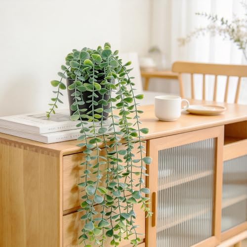 YAYUZEST 3pcs 24" Fake Hanging Eucalyptus Plant for Bathroom Wall Art Decor - Image 7