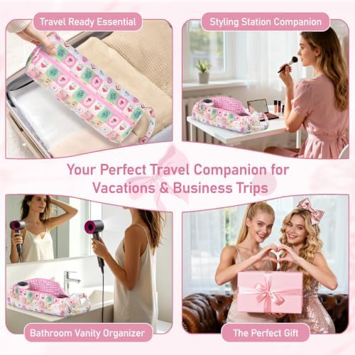 Hair Tool Organizer Travel Bag for Curling Irons & Dryers (Cartoon) - Image 6