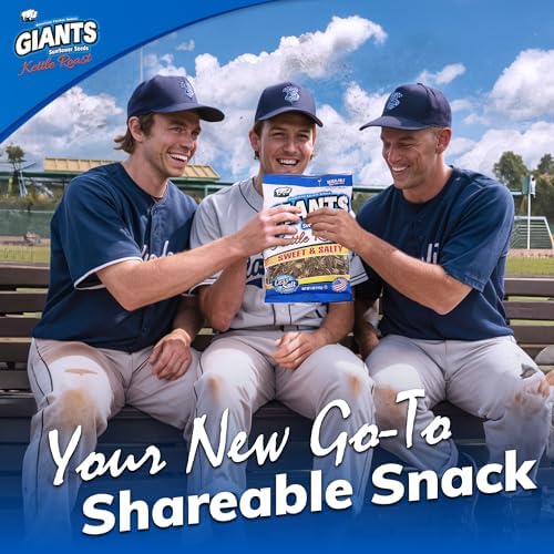 GIANTS Kettle Roast Sweet & Salty Sunflower Seeds - Sunflower Seeds Bulk, Sunflower Seed Snack, Roasted Sunflower Seeds to Eat, High Protein Snack - 5 oz Resealable Bag (Pack of 3) - Image 5
