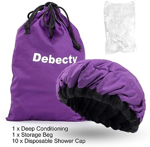 Deep Conditioning Microwavable Heat Cap for Steaming Hair Styling and Treatment, Haircare Therapy (Purple) - Image 6