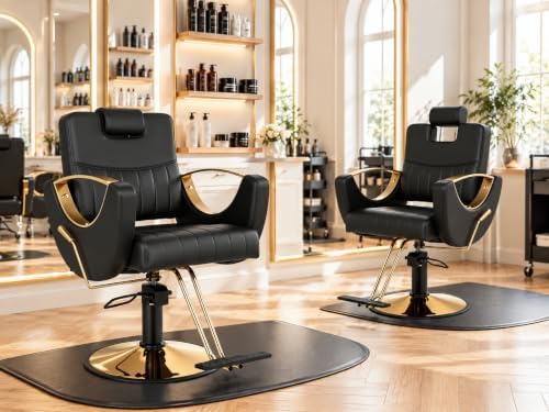 Heavy Duty Barber Chair, Reclining Hydraulic Salon Chair for Hair Stylist - Image 2