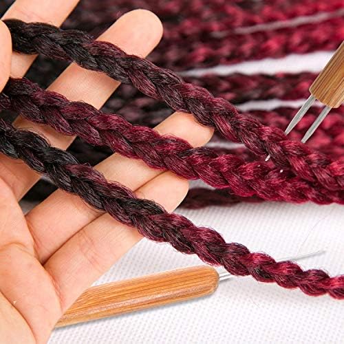 AUGSUN 8 Pcs Dreadlock Crochet Hook Tool, Braid Hair Dreadlocks Needle - Image 5