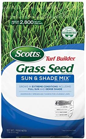 Scotts Turf Builder Grass Seed Sun & Shade Mix, Grows in Extreme Conditions & Spreads for a Durable Lawn, 7 lbs. by Unknown