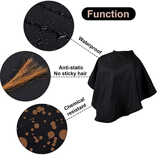 Syhood 2 Pcs Makeup Cape Shorty Waterproof Haircut Cape for Women Men - Image 6
