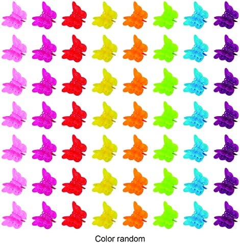 100 Pieces Assorted Color Butterfly Hair Clips, Beautiful Mini Butterfly Hair Clips Hair Accessories for Women and Girls (Random color) - Image 2