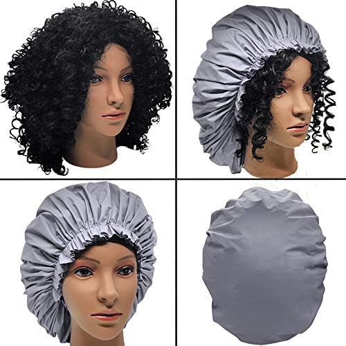 ELEBOX Premium Collection Super Jumbo Shower Cap Grey - Image 2