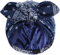 Ababalaya Satin Lined Beanies for Women Chemo Headwear Sleep Cap by Ababalaya