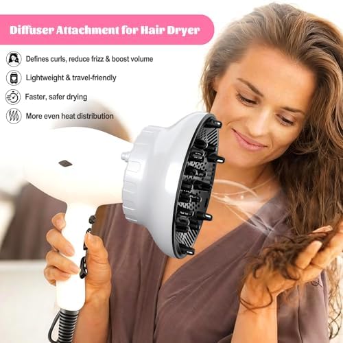 Universal Hair Diffuser Attachment for 1.4"-3.1" Blow Dryer Nozzles - Image 4