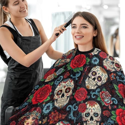 Women Barber Hairdressing Cape Adjustable Salon Cape Apron for Makeup Artist Beautician - Image 5