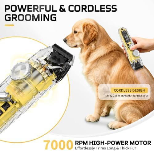 Dog Clippers for Grooming Thick Hair Curly Coats Matted Fur 3-Speeds - Image 5