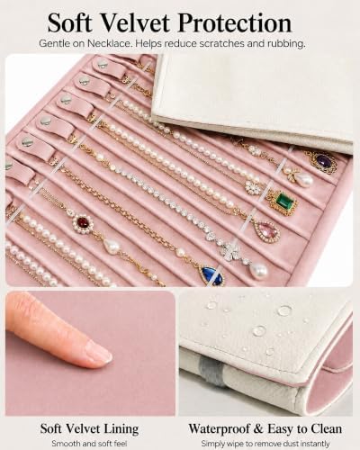 Travel Necklace Organizer, Tangle Free Jewelry Case, 16 Slots - Image 5