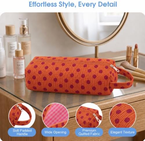 Slim Quilted Hair Tools Travel Case Styling Tools, Wide-Open Design - Image 5