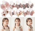 10 pairs Hair Ties With Bows 1.2 Inch Small, Ponytail Holders Pigtails Elastic Bands Hair Accessories For [Toddler] Kids [Baby] [Girl]s (Set-E) by BIANHUAN