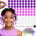 Tinkrstuff 90Pcs 14mm Purple Mix Large Silicone Hair Beads by TINKRSTUFF