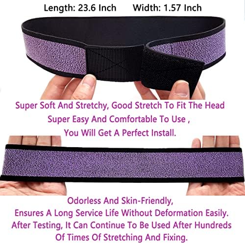 Wig Band and Lace Melting Band Set - Elastic Edge Wrap Bands to Keep Lace Front Wigs in Place and Lay Edges (5 Piece Set, Purple) - Image 2