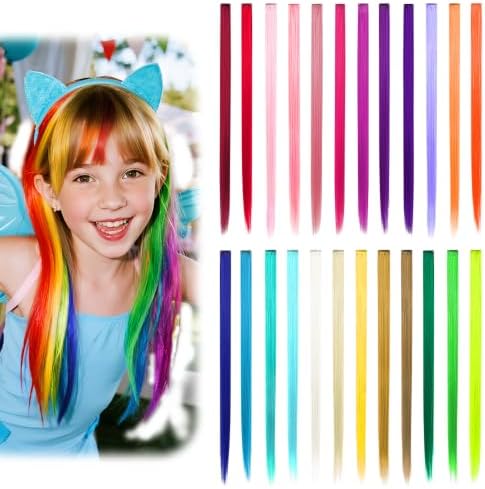 Dreamlover Colorful Crazy Hair Day Accessories for Girls, 24 Pieces by Dreamlover