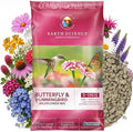 Earth Science Wildflower Butterfly & Hummingbird Mix—6 lb— 3-in-1 Premium Wildflower Seed, Plant Food and Soil Conditioners, Non-GMO for Bees, Hummingbirds, Butterflies, Pollinators by EarthScience