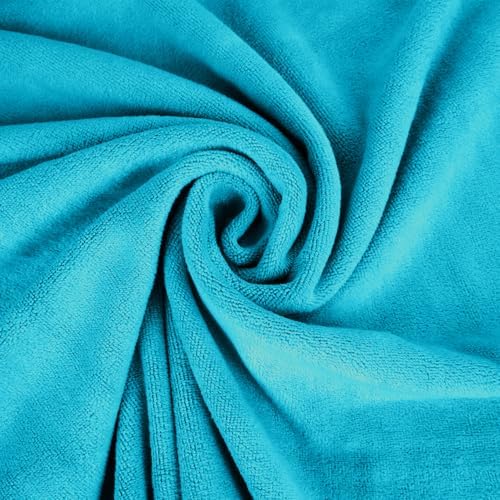 JML Microfiber Bath Towels, 4 Pack, 30" x 60", Teal - Image 4