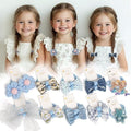 10 pairs Hair Ties With Bows 1.2 Inch Small, Ponytail Holders Pigtails Elastic Bands Hair Accessories For [Toddler] Kids [Baby] [Girl]s (Set-D) by BIANHUAN