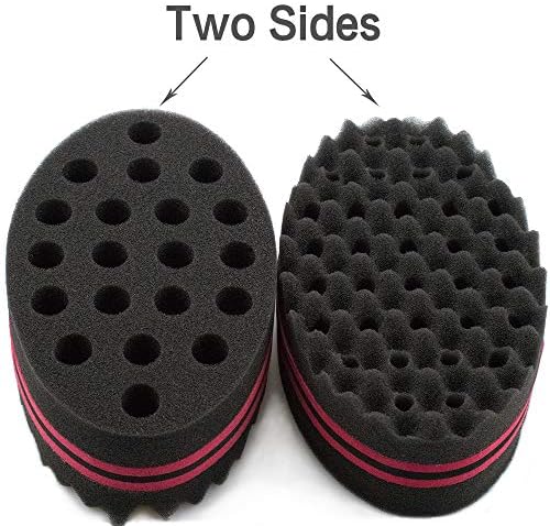 Hair Magic Twist Sponge: Two-Sided Dread Afro Coil Barber Tool for Curling and Waving Men's and Women's Long/Short Hair, 1 Pc - Image 4