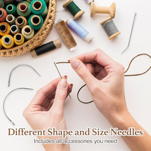 MUIIGOOD 25Pcs 32mm Hairpieces Snap Clips U Shape Wig Clips for Hair Extensions Making Wig Accessories Set Tools (Light Brown) - Image 5