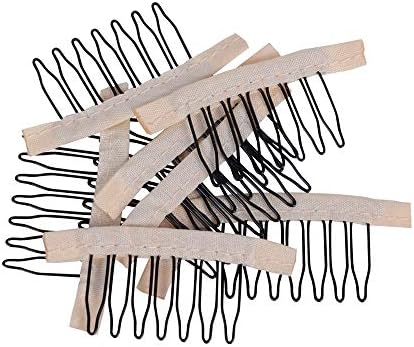 24-Piece Wig Accessory Kit: Steel 7-Tooth Combs for Wig Caps, Hairpiece Clips, and Tools (Blonde) - Image 6
