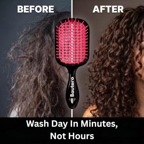 Bautero Detangling Brush for Curly Hair – Detangler Brush for Thick 4C Hair - Image 5