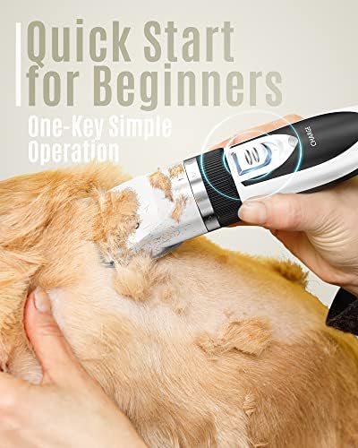 oneisall Dog Clippers Low Noise Grooming Kit for Dogs Cats Pets - Image 4