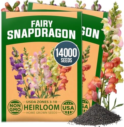 HOME GROWN Fairy Snapdragon Seeds, 14,000 Seeds, Linaria maroccana by HOMEGROWN