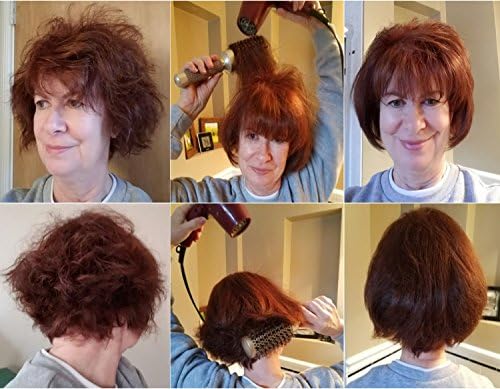 Boar Bristle Ceramic Roller Brush for Blow-Drying, Curling & Styling Short Hair (Chin to Neck Length), 1.3" Diameter Core, 2.4" with Bristles - Image 6