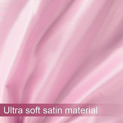 Silk Hair Extension Storage Bag Portable Satin Wig Bags Storage Bags with Hanger for Hairpieces Wooden Hanger Carrier Satin Bags for Wigs Hair Display - Image 4
