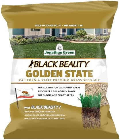 Jonathan Green Black Beauty Golden State California Grass Seed - 1 lb by JonathanGreen