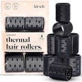 Kitsch Ceramic Hair Rollers for Women - Black, 8 Count (Pack of 1) by Kitsch