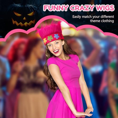 Crazy Wig Hairy Headband Hat - Image 6