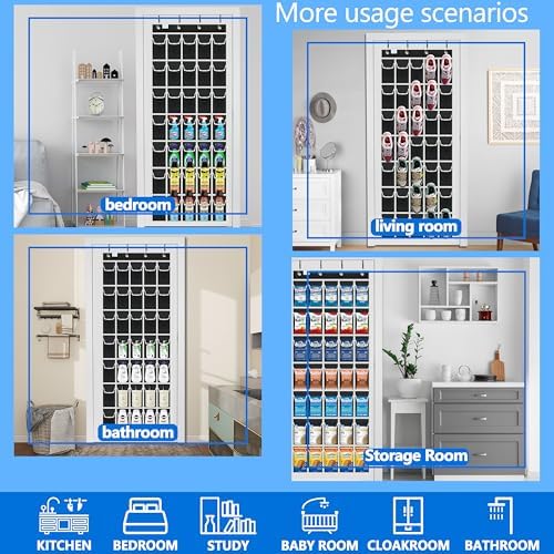 Shoe Rack for Door, Over Door Shoe Organizer for Closet - Image 6